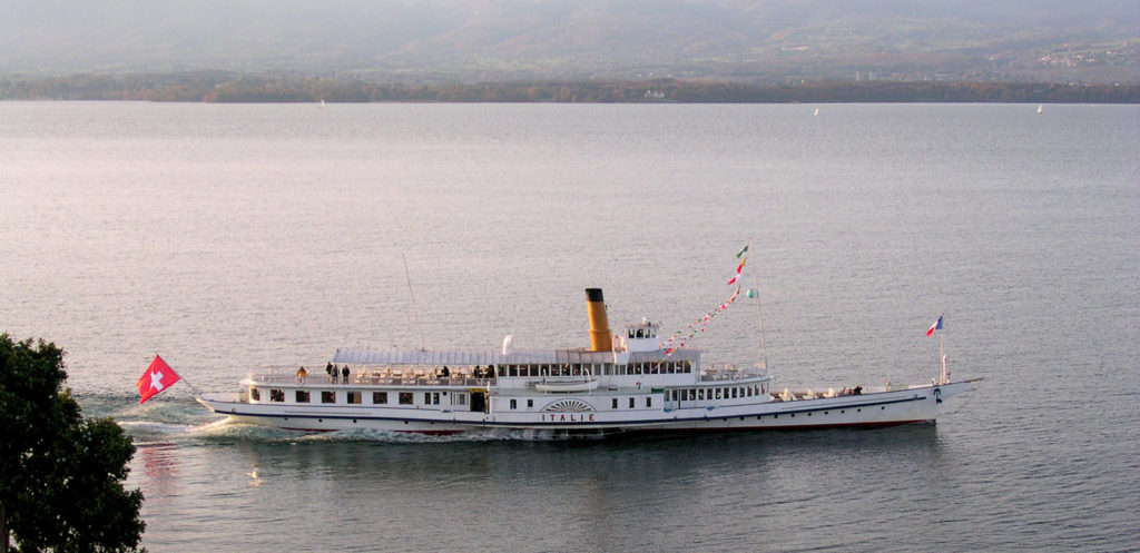 Lake Geneva CGN's boat