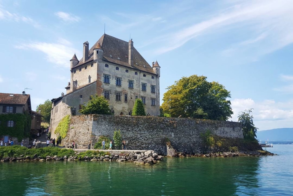 Yvoire Beautiful Medieval Village Lake Geneva France Yvoire Beautiful Medieval Village Lake Geneva France